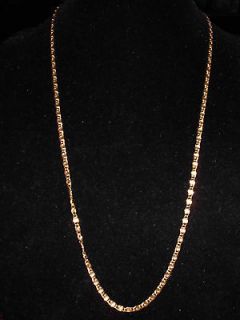 VTG 1964 Hedison Mark Gold Tone Toned Chain Link Necklace Choker