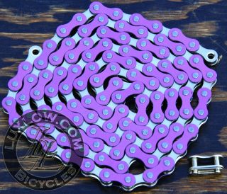 2Tone Fixie Bicycle Chain 1/2x1/8 112L Schwinn Cruiser Bike BMX