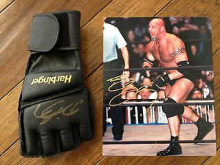 GOLDBERG OFFICIAL SITE   WWE/WCW/WWF RING WORN HARBINGER GLOVE AND 8