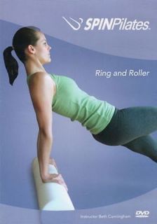SPIN PILATES RING AND ROLLER DVD BETH CUNNINGHAM NEW FOAM ROLLER
