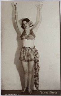 VINT.1920s ART DECO dancer Cassetta Bianca*skimpy dress