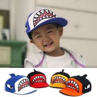 Kids Hiphop Baseball Cap Boys Girls Rapper Hat Flat Visor 4 Colors