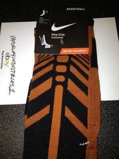 NEW RARE Nike Elite Sequalizer Crew Socks Large 8 12 Bronze Black BHM