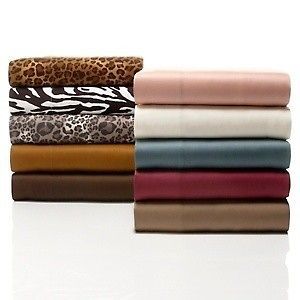 Nate Berkus Egyptian Cotton Sateen Standard Pillowcase Pair Zebra NEW