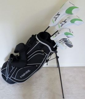 Complete Golf Set Equipment Driver Wood Hybrid Irons Putter Stand Bag