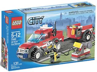 City Fire 7942 Off Road Fire Rescue Truck Trailer NEW Factory Sealed