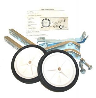listed Bicycle Training Wheels For 16   20 Bikes   White Wheels