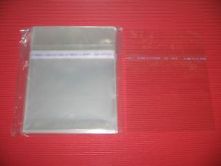 100 RESEALABLE OUTER PLASTIC BAG FOR JEWEL CASE CD
