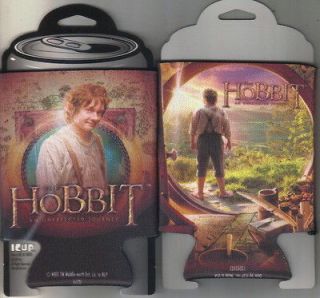 The Hobbit Movie Bilbo Baggins Two Sided Beer Huggie Can Cooler NEW