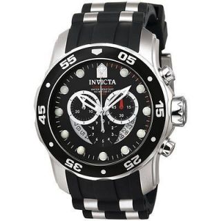 Invicta 6977 Pro Diver Scuba Chronograph Black Dial Polyurethane Watch