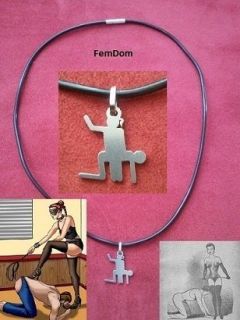 NEW Spaking MaleDom Femdom dominant submisive symbol BDSM stainless