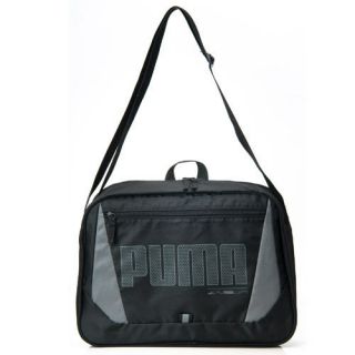 BN Puma Deck Shoulder Cross Body Big Messenger Bag in Black #06916801