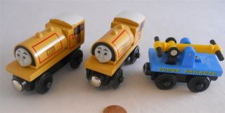 Wooden Thomas ~ Ben and Bill Twin Brother Trains Set w/ Sodor Railroad