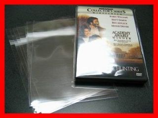 400 Plastic Standard DVD case BOPP / Cello Bags non shrink 6x8