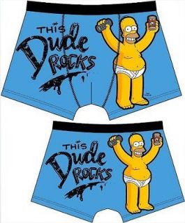 The Simpsons Homer Simpson Mens Boxer Trunks Sizes S XL Available