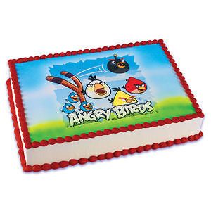 ANGRY BIRDS ANDROID NEW Personalized Edible Image Cake Topper