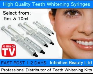 Teeth Whitening Syringe Gel Refill Bleach Kit Bleaching Tooth Whitener