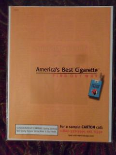 2000 Print Ad AMERICAN SPIRIT Natural Cigarettes ~ The Best