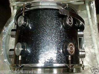 BLACK LACQUER SPARKLE DRUM WRAP SKINS, GO RIGHT OVER YOUR OLD DRUM