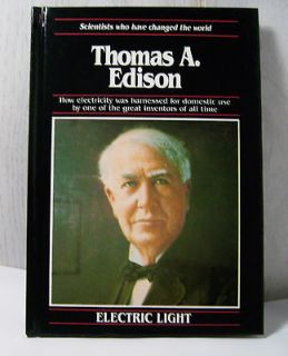 ELECTRIC LIGHT BY THOMAS A. EDISON   Book.