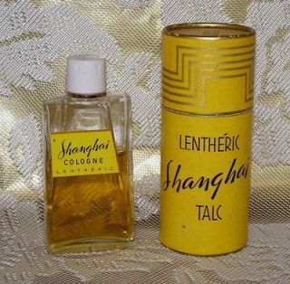 Vintage Lentheric Shanghai Talc Powder & Perfume Cologne