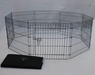 New BestPet 24 Black Pet Dog Cat Play Exercise Pen Fence w/Free Carry