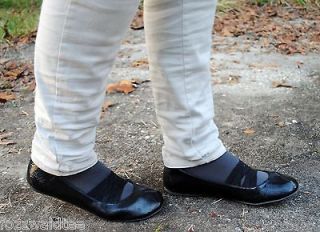 NWB BLOWFISH sz 8.5 ~Black~ BALLET FLAT Shoe Faux Patent Leather 8 9