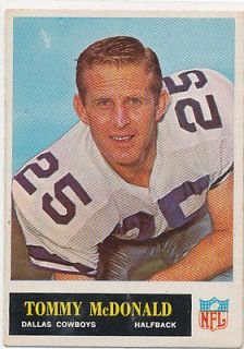1965 Philadelphia Football Tommy McDonald Cowboys #49 Ex