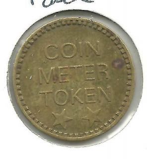 NICE VINTAGE COIN METER TOKEN WITH EAGLE ON REVERSEI D31 6