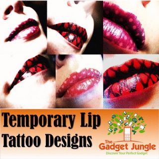 Temporary Lip Tattoo / Lip Sticker / Lip Transfer   Multiple Designs