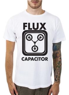 FLUX CAPACITOR T SHIRT BACK TO THE FUTURE RETRO TEE, DOC, MARTY MCFLY
