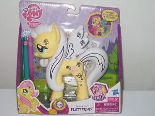 My LITTLE PONY NEW FLUTTERSHY Design a pony markers stickers
