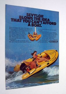 SEVYLOR K88 inflatable boat raft 1981 print Ad