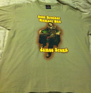 James Brown T shirt Soul Brother #1 Gently Used Sz XL