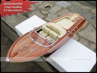 Pre Assembled and Hand crafted Wooden Boat Model 26   Ready for RC