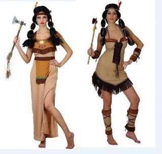 Indian Princess Ladies Wild West Fancy Dress Costume Indian Squaw 2