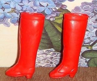 Original Vintage RED GO GO BOOTS Pippa Dawn Doll Topper~Nice