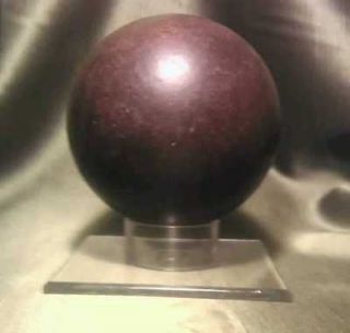 ROUND 3 ARTILLERY CANNON BALL ARTIFACT RELIC DISPLAY STAND