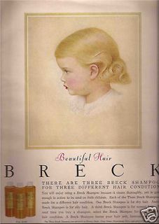 Breck Shampoo Advertisement 1955