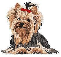 Yorkie Cute Yorkshire Terrier Dog Puppy Iron on Patch