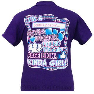 Girlie Girl Originals, Status Posting, shortsleeve purple t shirt