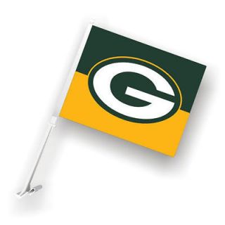GREEN BAY PACKERS NFL CAR WINDOW FLAGS 1 PAIR