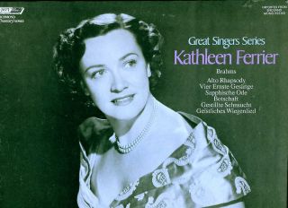 London LL 903 Kathleen FERRIER Brahms Alto Rhapsody Serious Songs