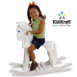 Newly listed DERBY TOY ROCKING HORSE HORSE ROCKER WHITE FURNITURE WOOD
