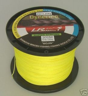 LR BRAID FISHING LINE 80LB 300M, YELLOW MADE FROM 100% JAPANESE SK 71