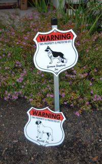 Security Aluminum Dog Signs   Beagle to Bouvier des Flandres Breeds