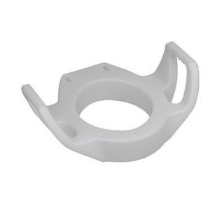 Bolt Down Elevated Raised Toilet Seat w/ Arms Riser 300lb Capacity