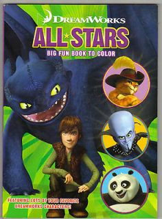 DreamWorks All*Stars Big Fun Book To Color, How To Train Your Dragon