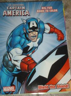 The Courageous CAPITAIN AMERICA Big fun Book to Color.