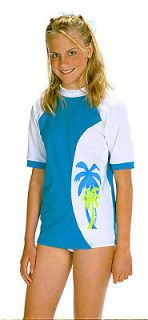 Boys UV Swim Shirt Sun Protection Rash Guard SPF UPF 50+ Sizes 8 & 10